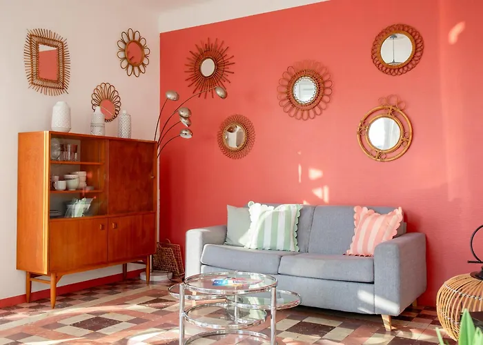 Apartamento Art Déco Centre-ville, Spacieux Et Lumineux Perpiñán